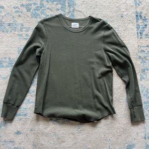 Buck Mason Vintage Thermal Surplus Tee Dried Thyme Venice Wash Large